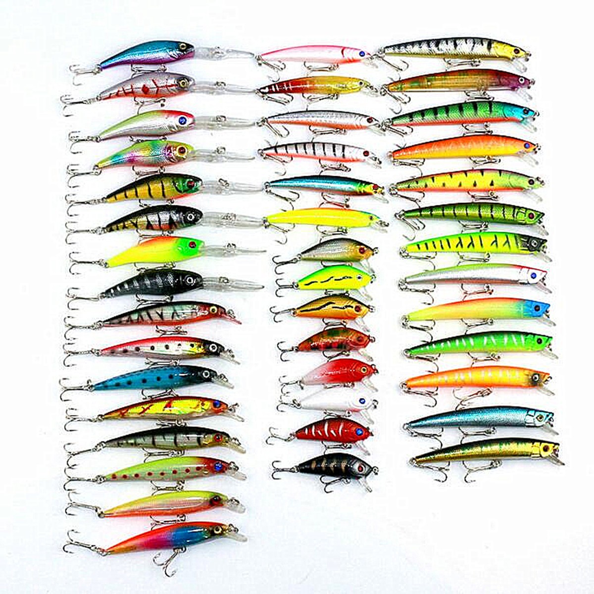 ZANLURE 43PCS Minnow Fishing Lures spinning Baits